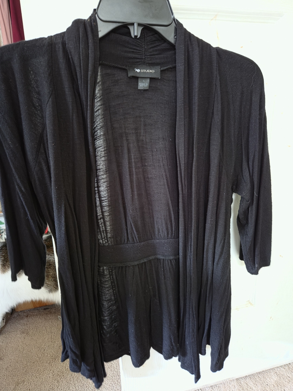 Studio Black Open Drape Women's Cardigan
